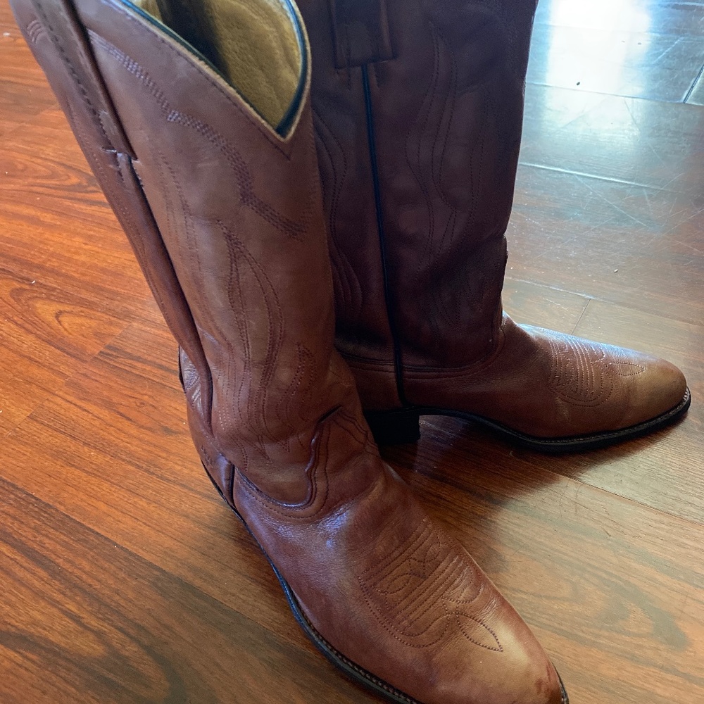 Cowboy Boots Vintage Leather
